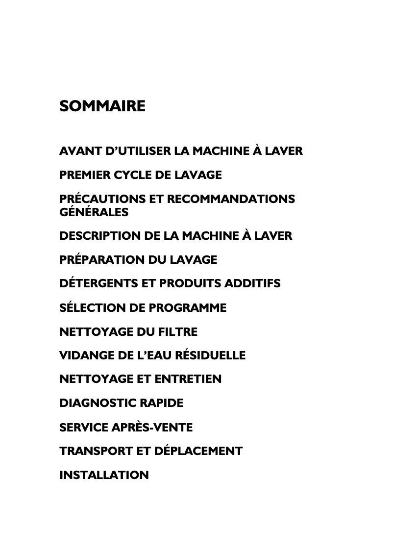 Page 1 de la notice Manuel utilisateur Laden EV 1050