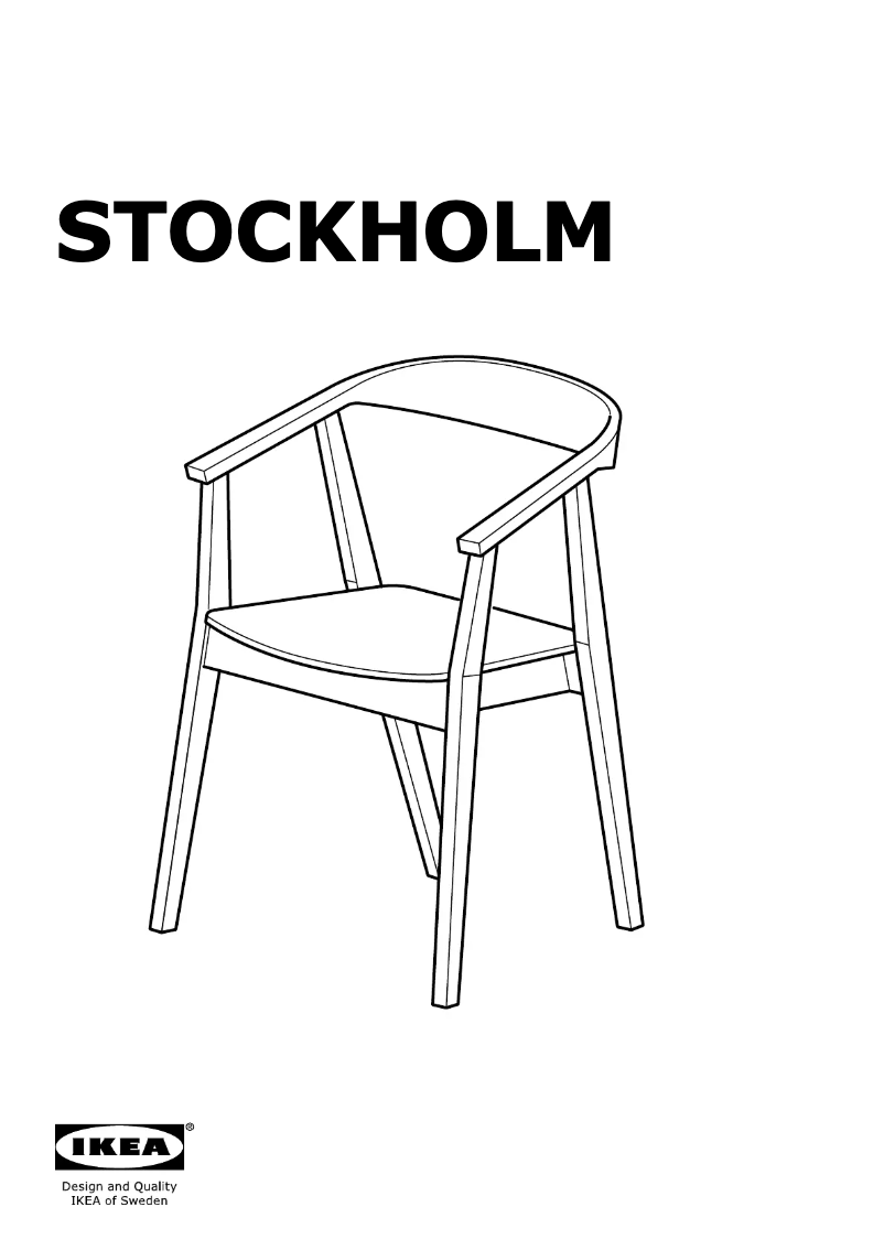 Page 1 de la notice Manuel utilisateur Ikea STOCKHOLM 804.094.10