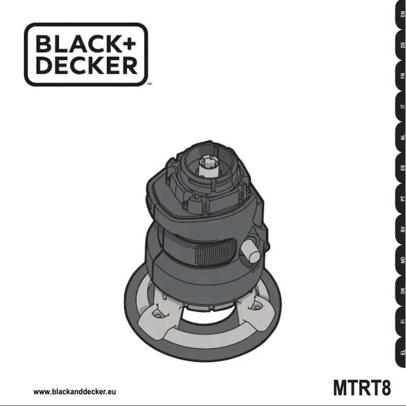 Page 1 de la notice Manuel utilisateur Black & Decker MTRT8