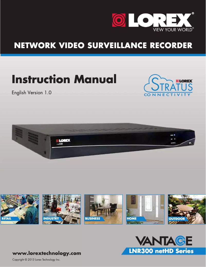 Página 1 del manual Manual de usuario Vantage LNR382C4B