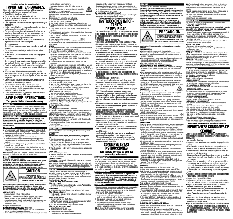 Image de la première page du manuel de l'appareil TO1342B