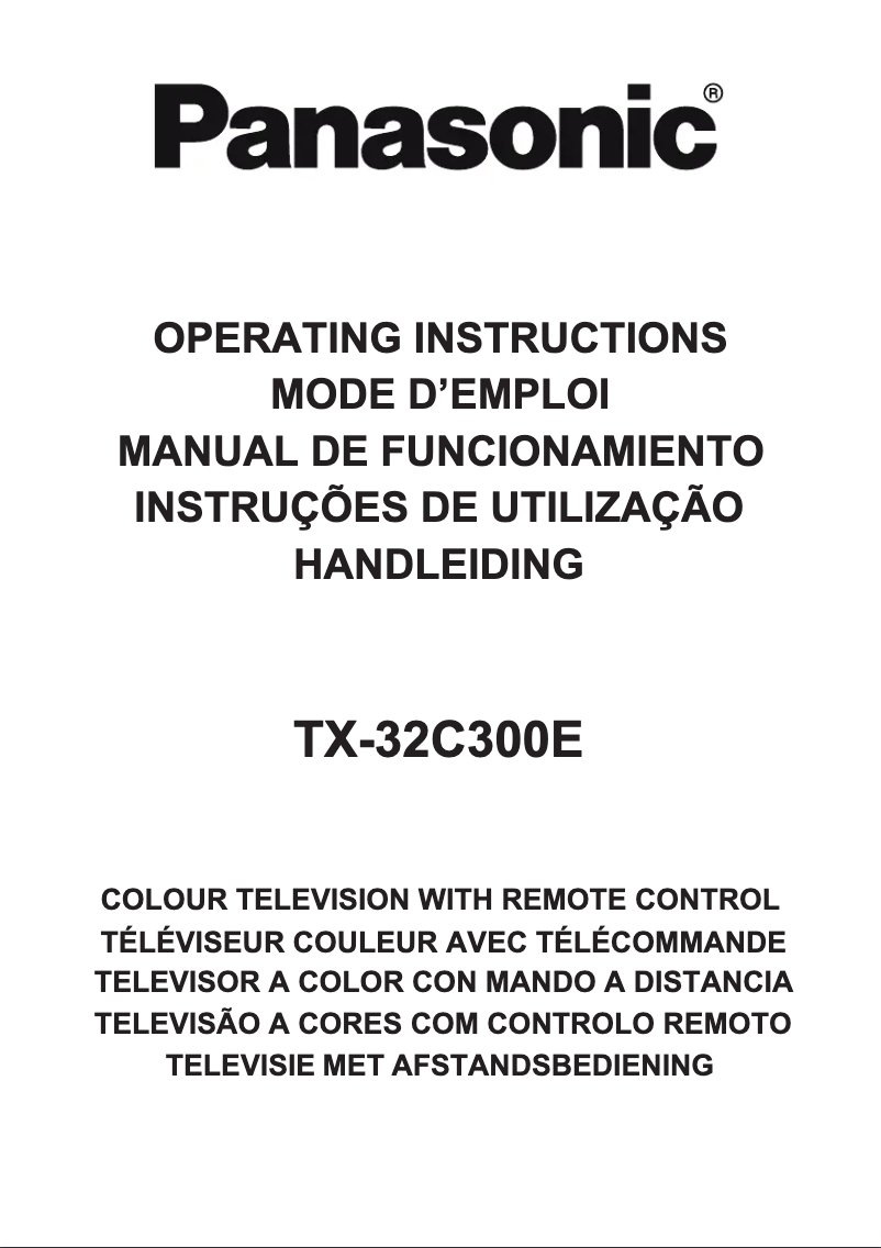 Imagen de la primera página del manual del dispositivo Viera TX-32C300E