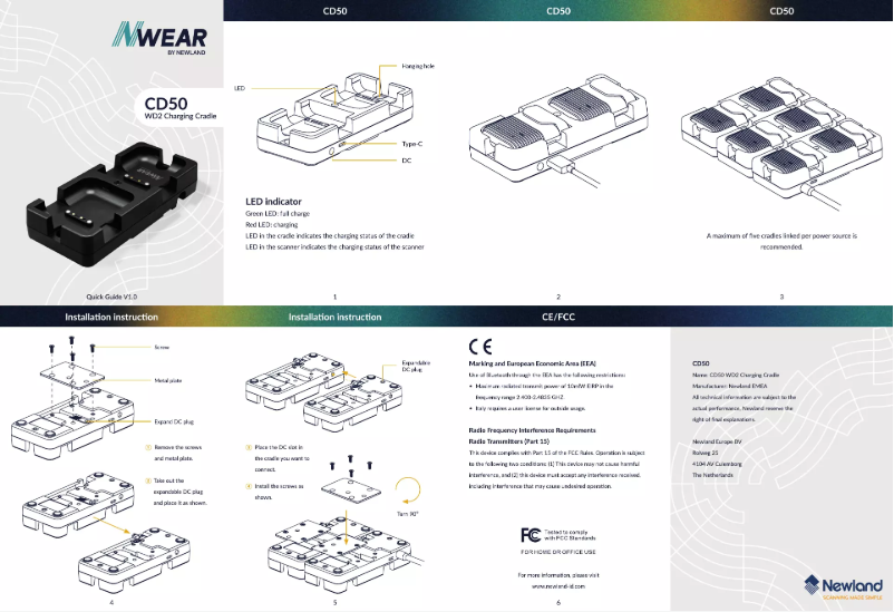 Imagen de la primera página del manual del dispositivo CD50