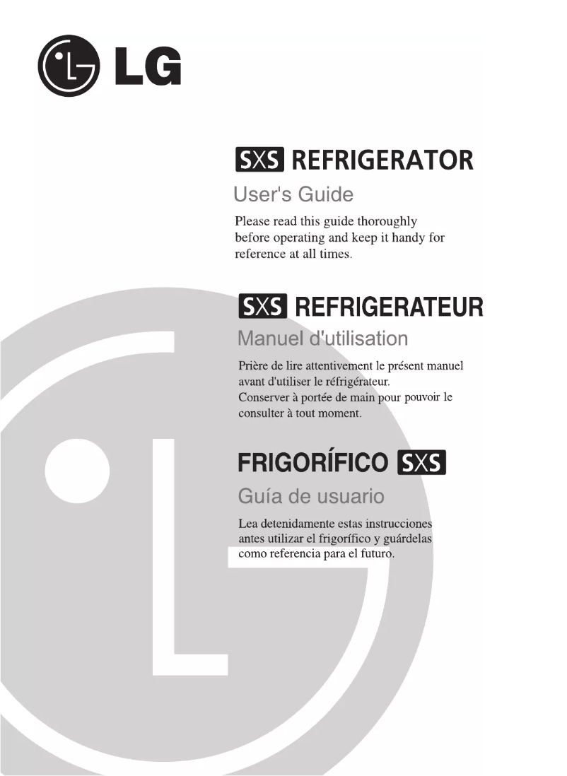Page n°1 - Manuel utilisateur LG GC-P207WVR