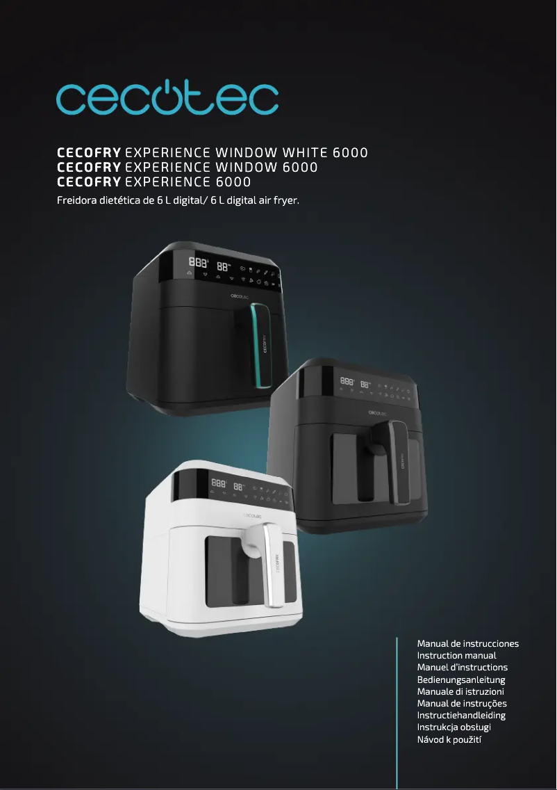 Image de la première page du manuel de l'appareil Cecofry Experience
