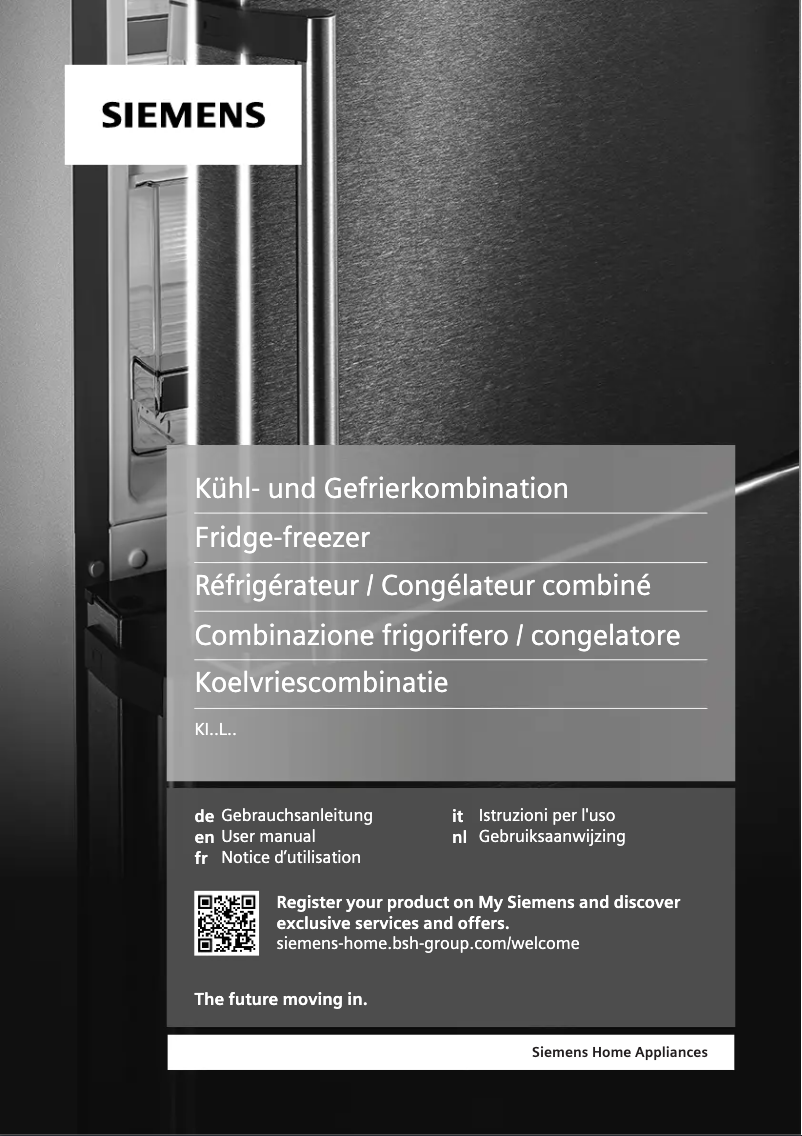 Page n°1 - Manuel utilisateur Siemens KI20LNSF0