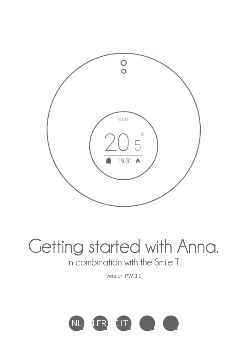 Image de la première page du manuel de l'appareil Anna