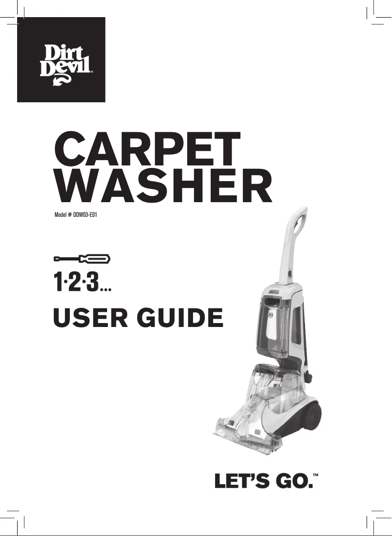 Page n°1 - Manuel utilisateur Dirt Devil DDW03-E01