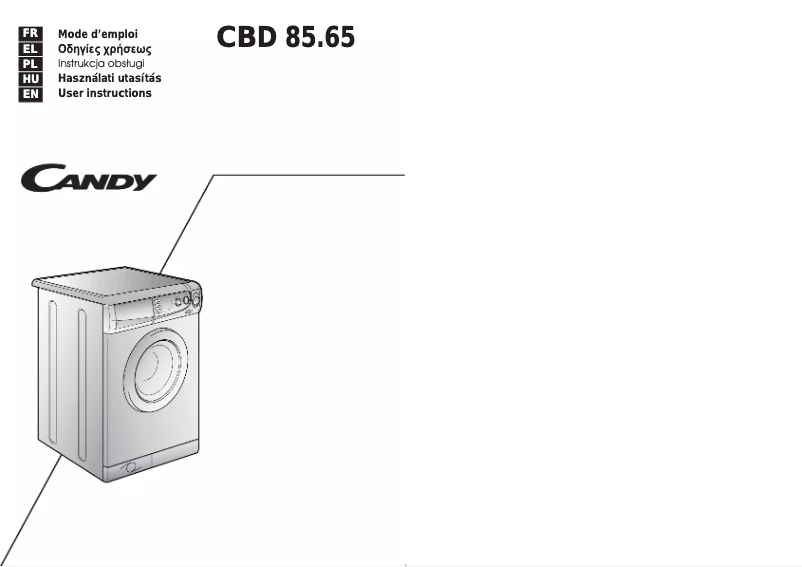 Image de la première page du manuel de l'appareil CBD 85.65-04S