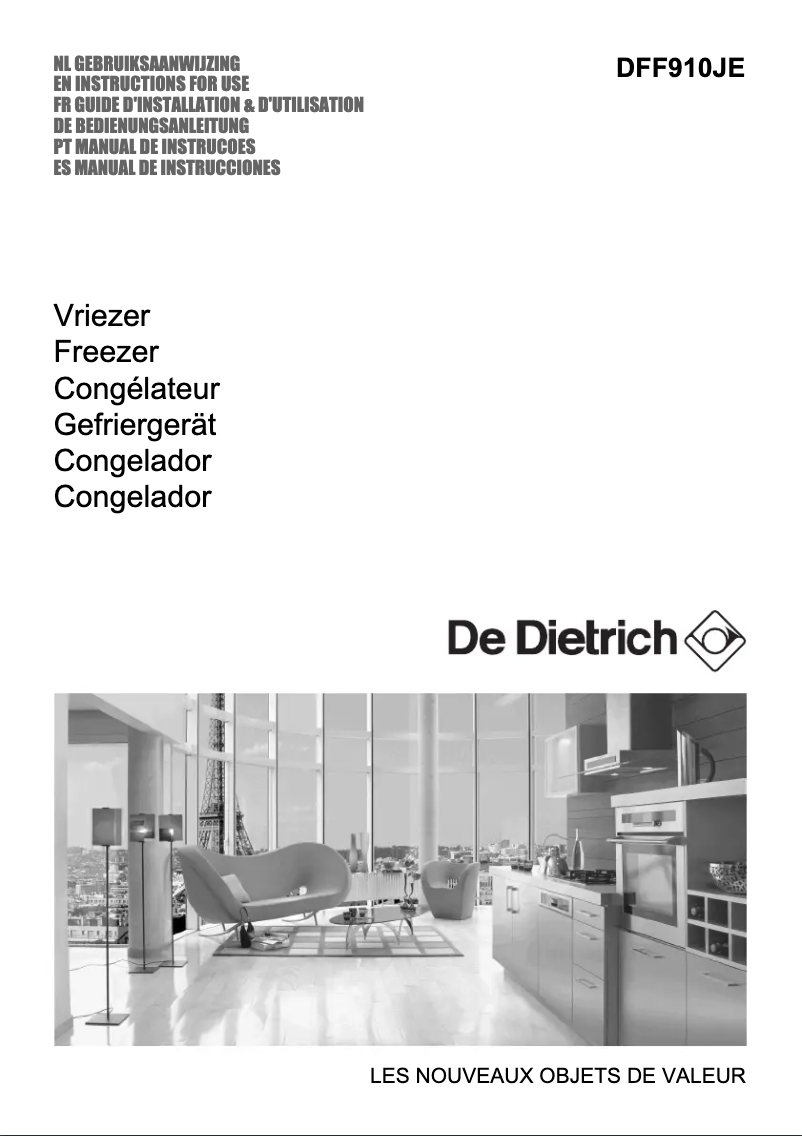 Page n°1 - Manuel utilisateur Brandt DFF910JE1