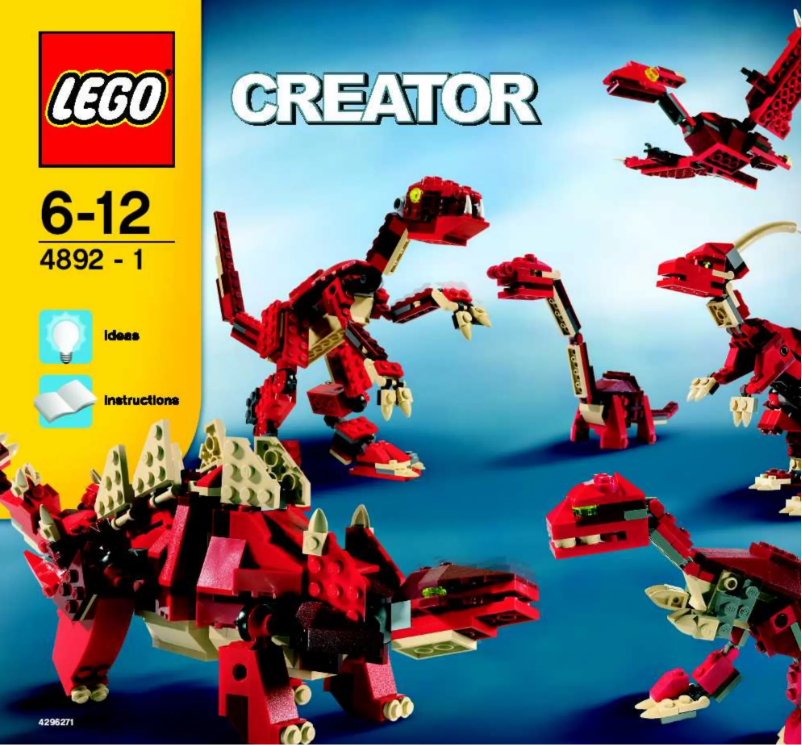 Page n°1 - Manuel utilisateur Lego Prehistoric Power