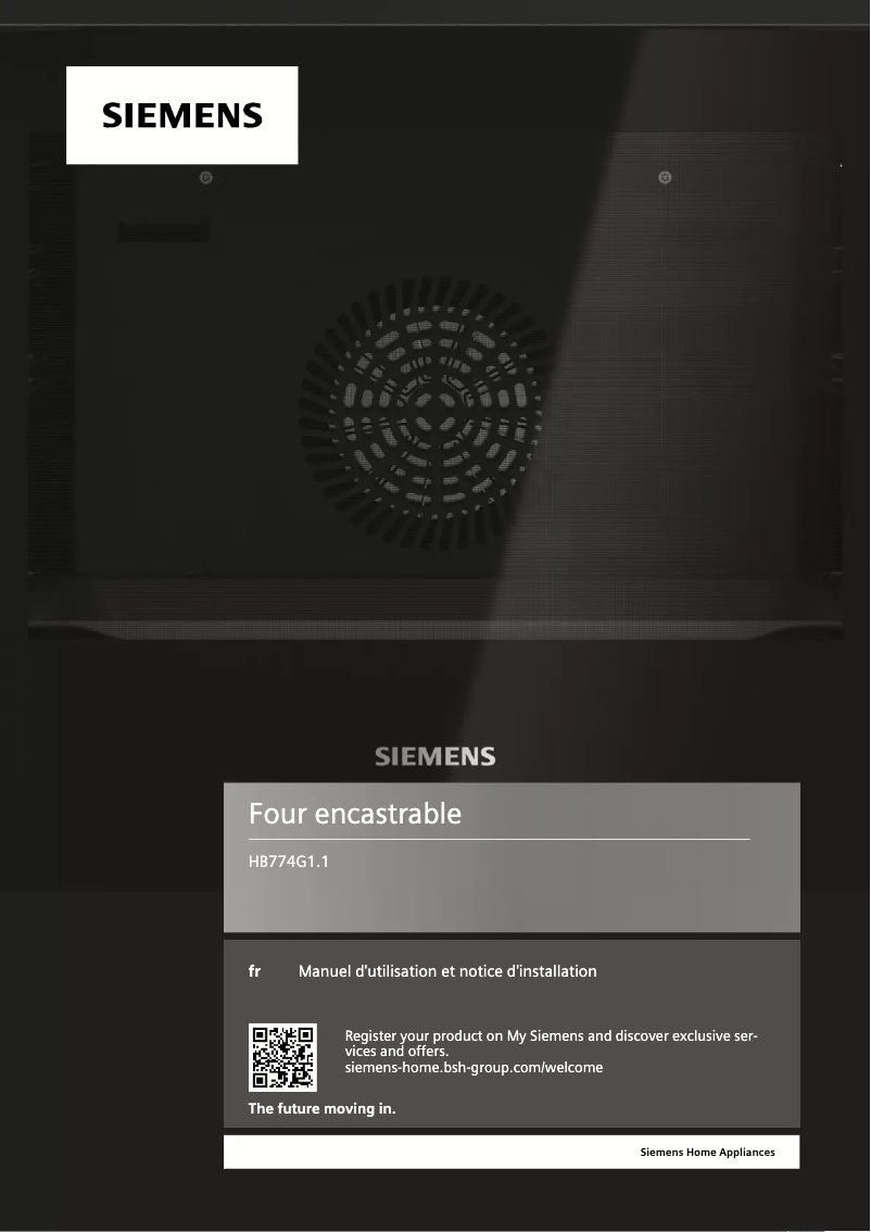 Page n°1 - Manuel utilisateur Siemens HB774G1W1