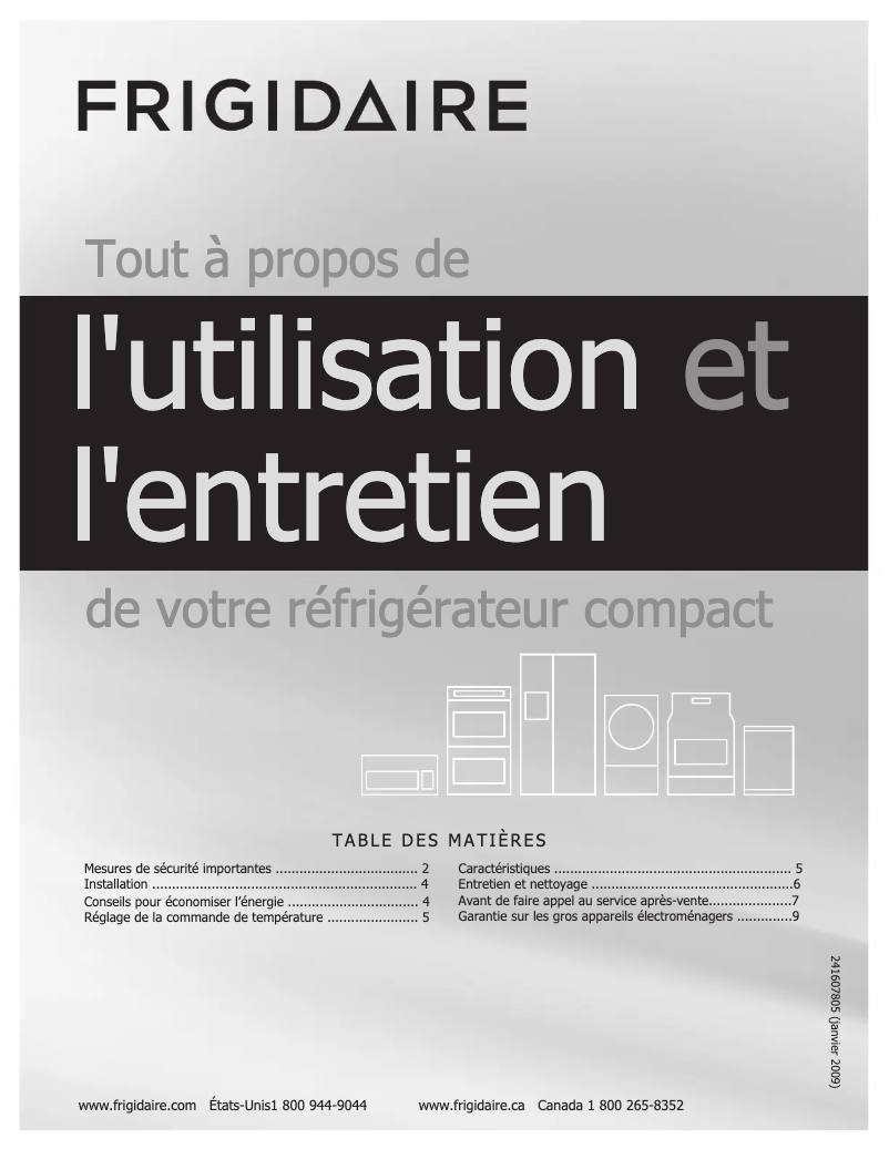 Image de la première page du manuel de l'appareil FFPH44M4LM