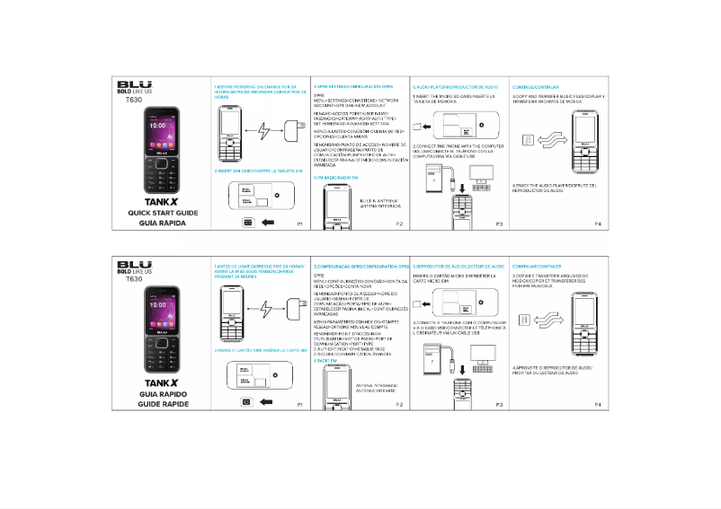 Imagen de la primera página del manual del dispositivo Tank X