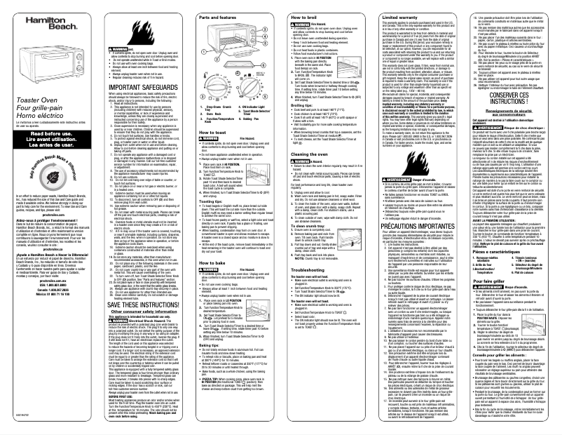 Image de la première page du manuel de l'appareil 31134