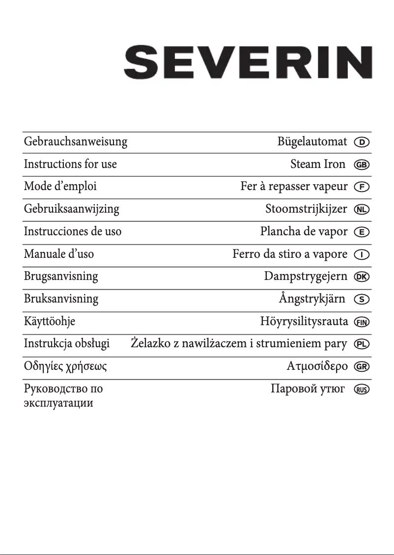 Page n°1 - Manuel utilisateur Severin BA 3221