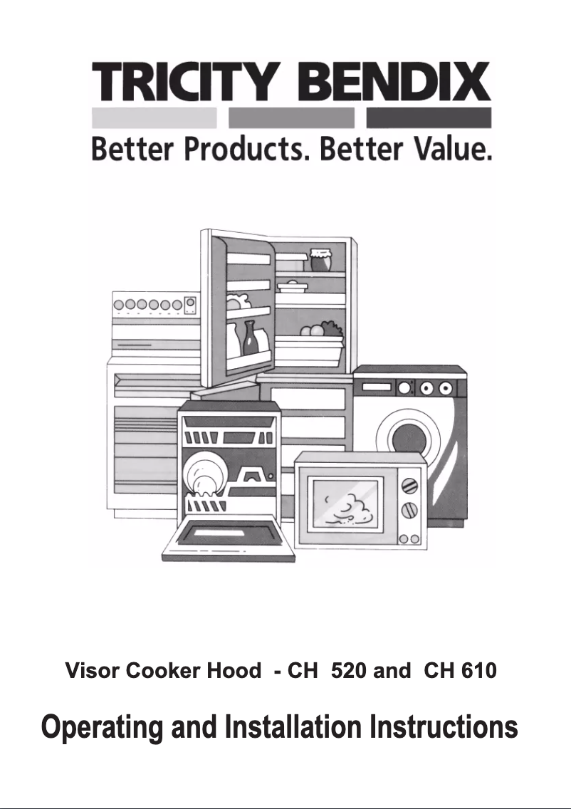 Page 1 de la notice Manuel utilisateur Tricity Bendix CH610B