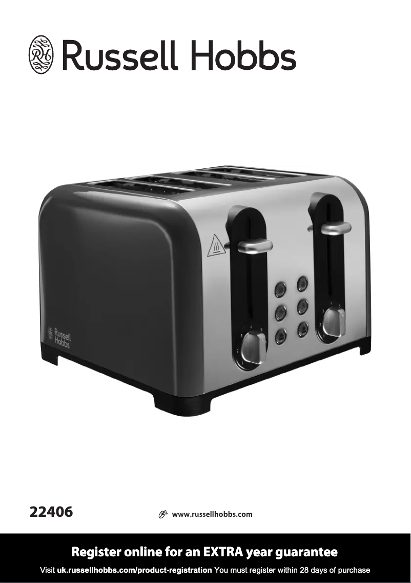Page 1 de la notice Manuel utilisateur Russell Hobbs Worcester 22406