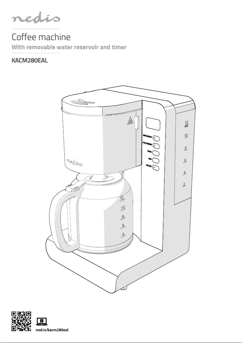 Page n°1 - Manuel utilisateur Nedis KACM280EAL