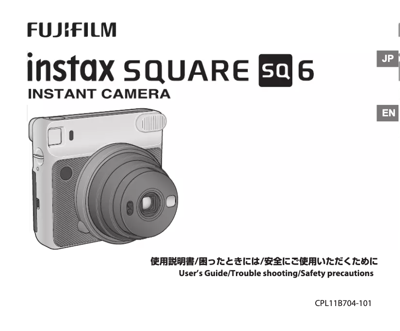Page n°1 - Manuel utilisateur Fujifilm Instax SQ 6