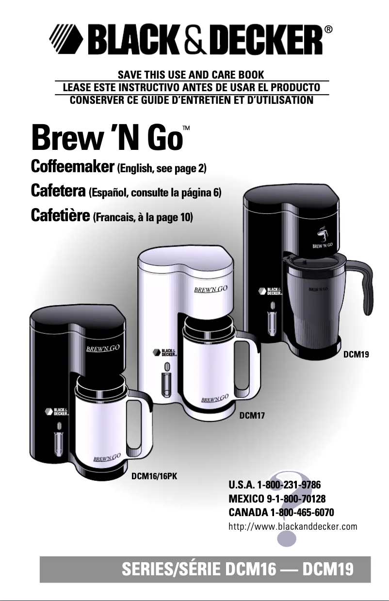 Imagen de la primera página del manual del dispositivo DCM17