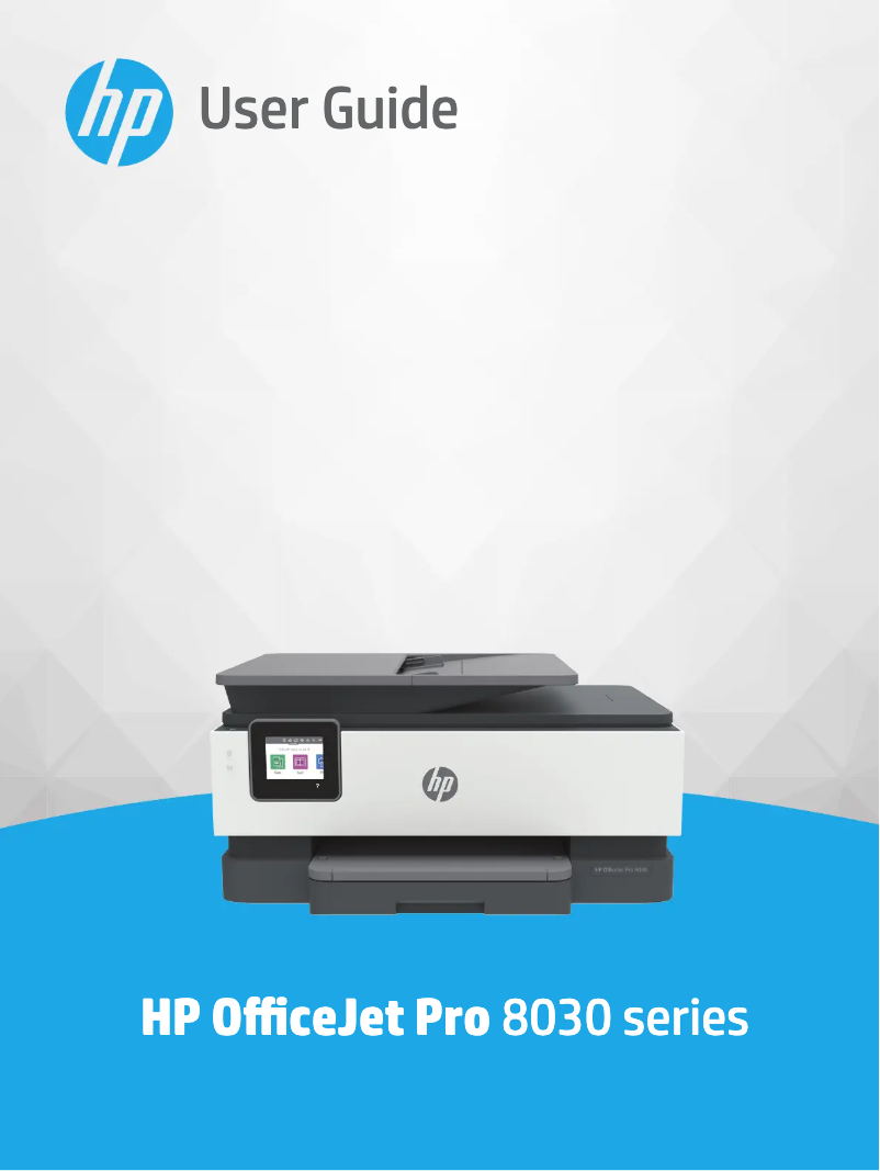 Page 1 de la notice Manuel utilisateur HP OfficeJet Pro 8035