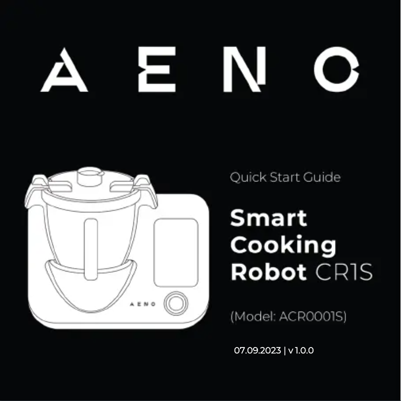 Page 1 de la notice Guide de démarrage rapide AENO CR1S