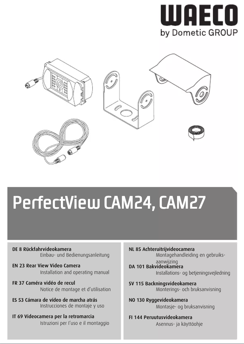 Page n°1 - Manuel utilisateur Waeco PerfectView CAM24