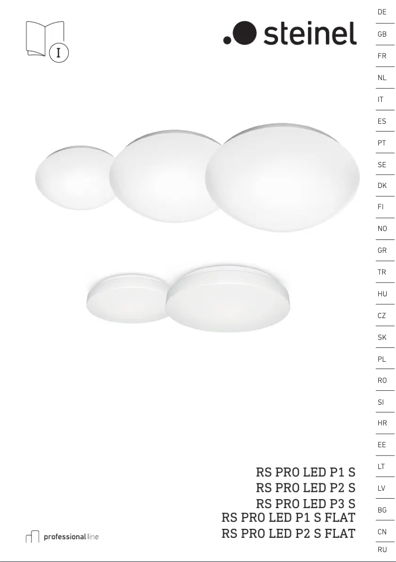 Image de la première page du manuel de l'appareil RS PRO P1 Flat S