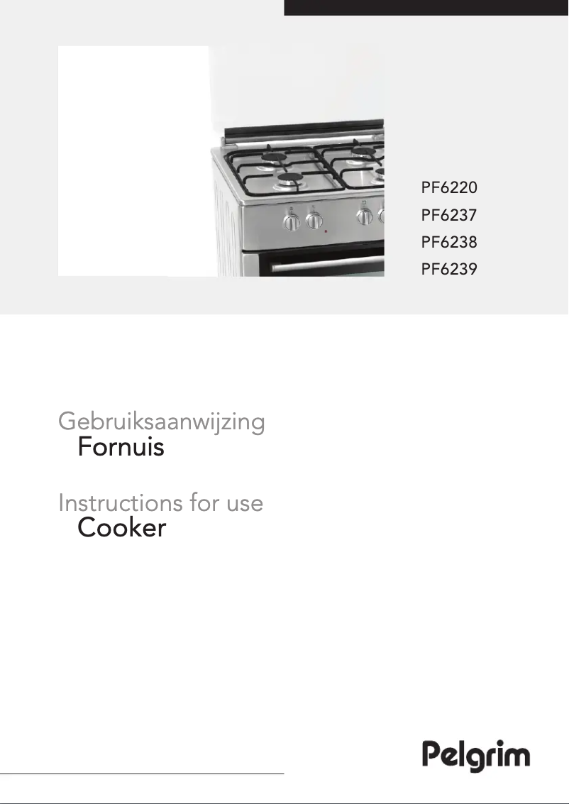 First page image of the manual for PF6239RVS