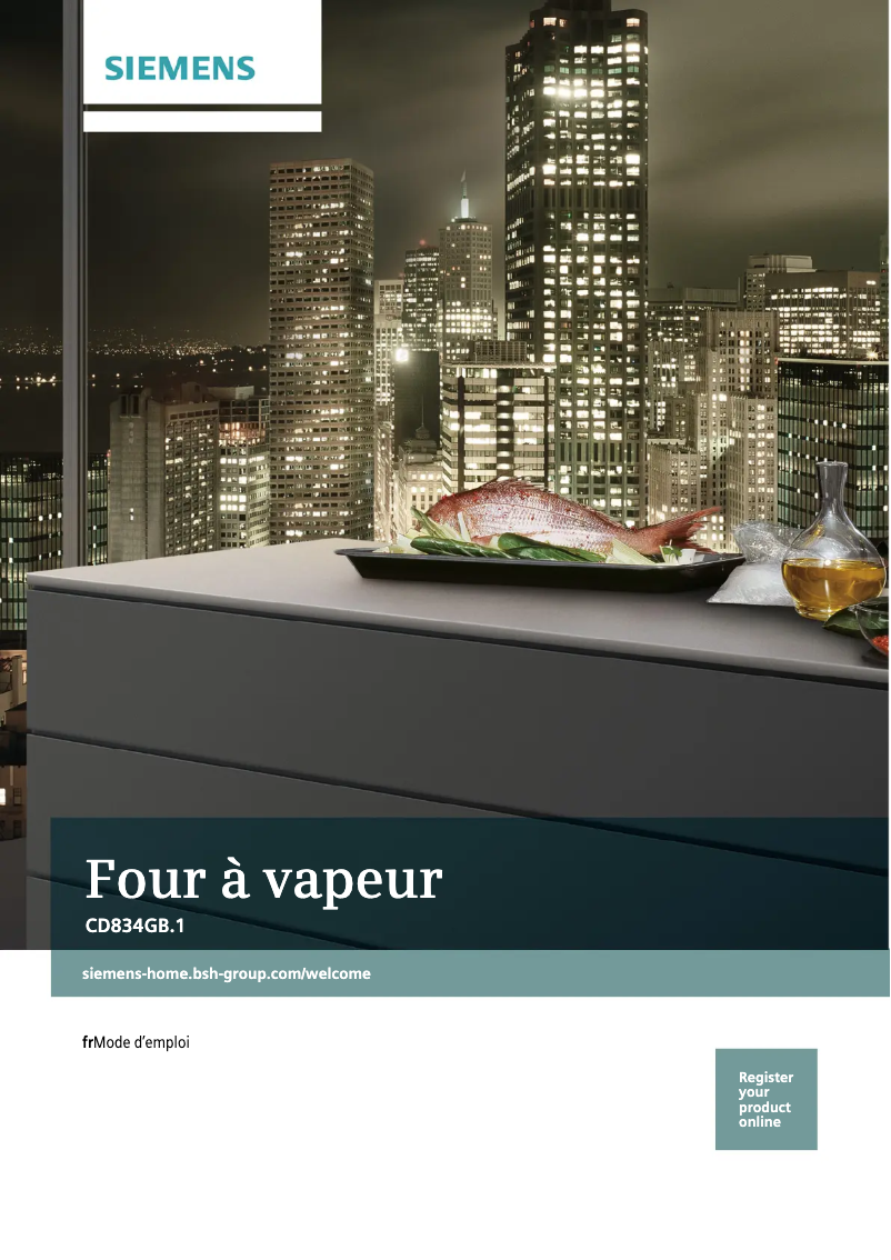 Image de la première page du manuel de l'appareil CD834GBB1