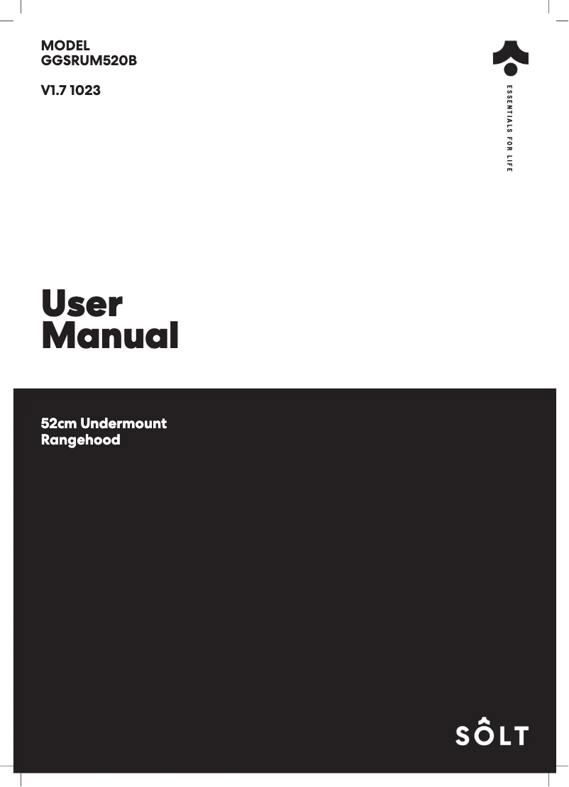 Page n°1 - Manuel utilisateur Sôlt GGSRUM520B