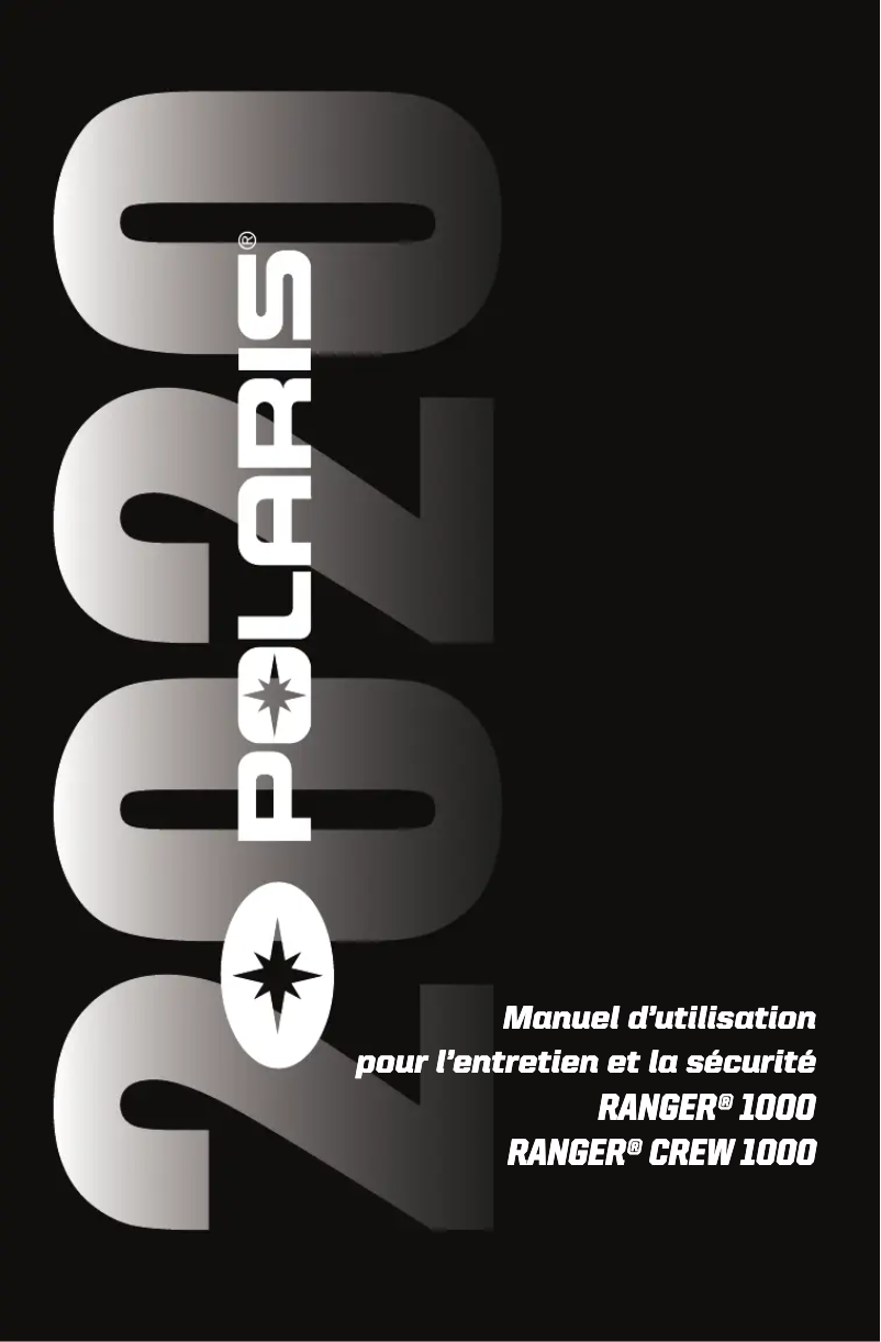 Page n°1 - Manuel utilisateur Polaris Ranger Crew 1000 (2020)