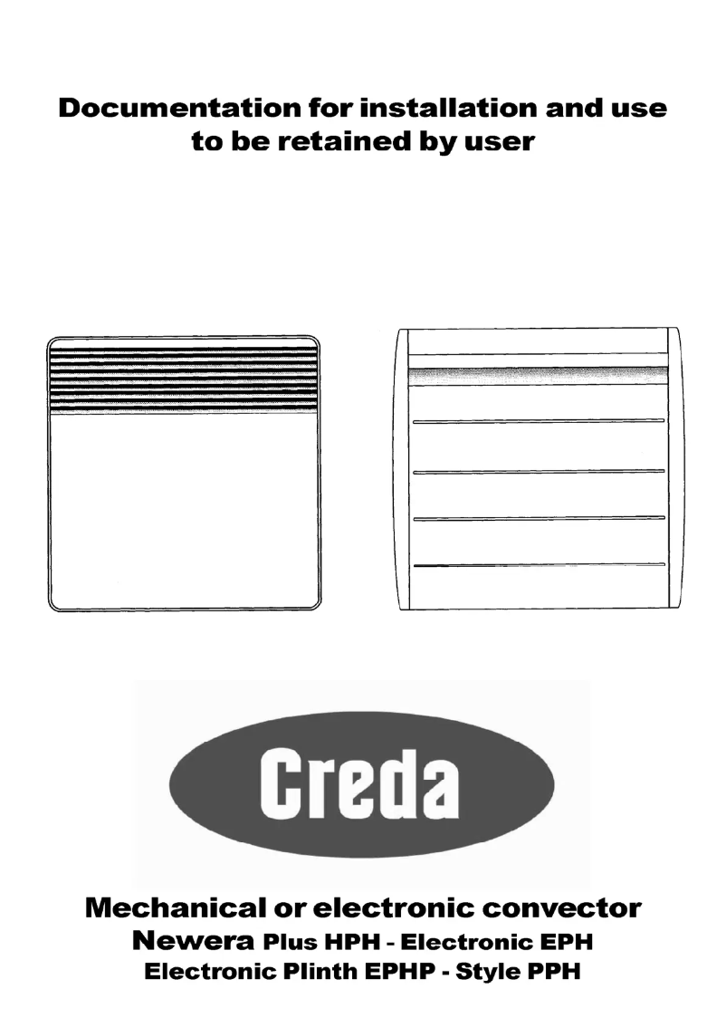 Página 1 del manual Manual de usuario Creda EPH1000