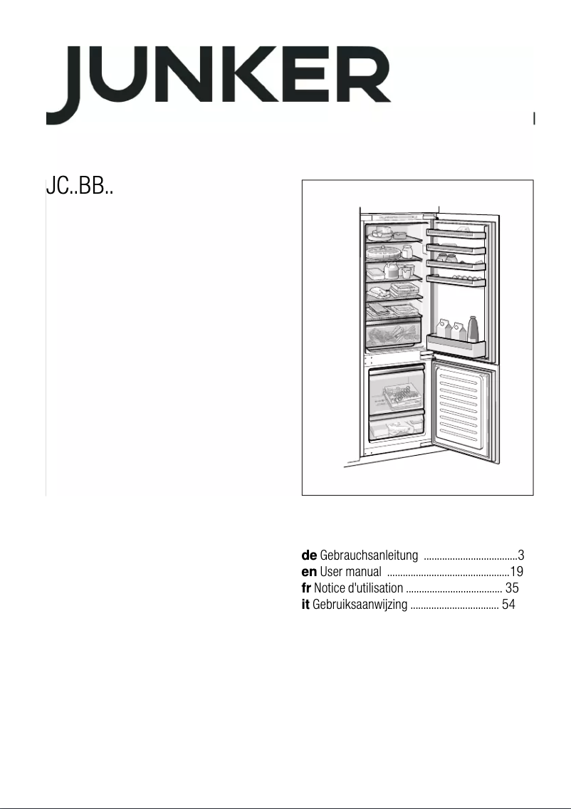 Page n°1 - Manuel utilisateur Junker JC77BB30