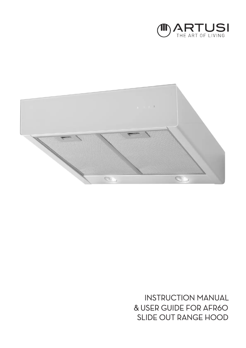 Page n°1 - Manuel utilisateur Artusi AFR60W
