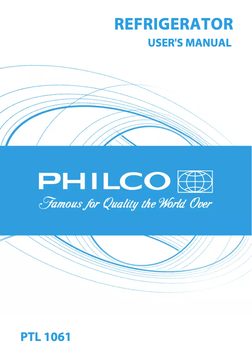 Page n°1 - Manuel utilisateur Philco PTL 1061
