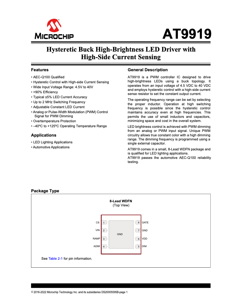 Image de la première page du manuel de l'appareil AT9919