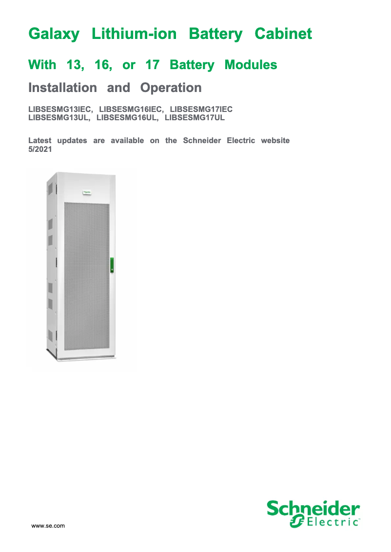 Page n°1 - Manuel utilisateur APC LIBSESMG17UL