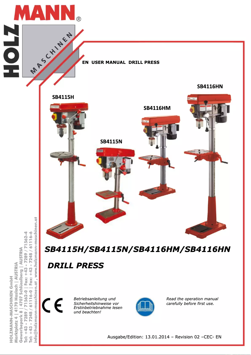 Página 1 del manual Manual de usuario Holzmann SB4116H