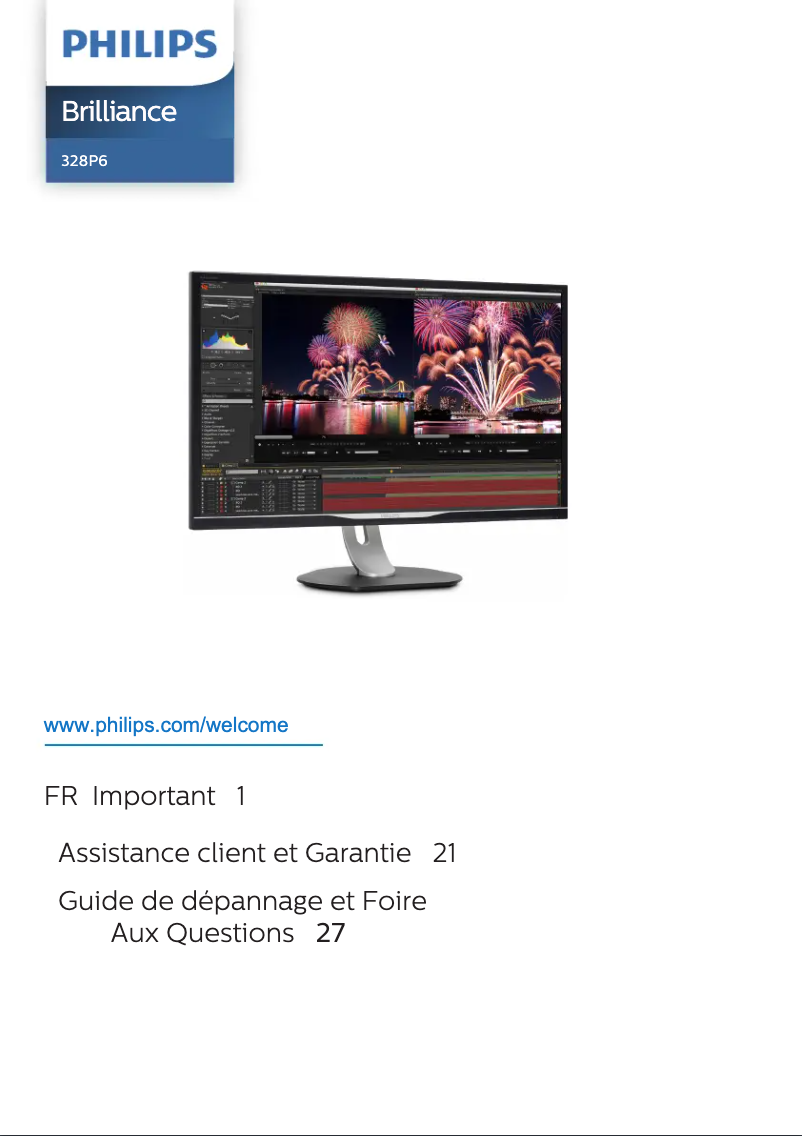 Page n°1 - Manuel utilisateur Philips Brilliance 328P6AUBREB