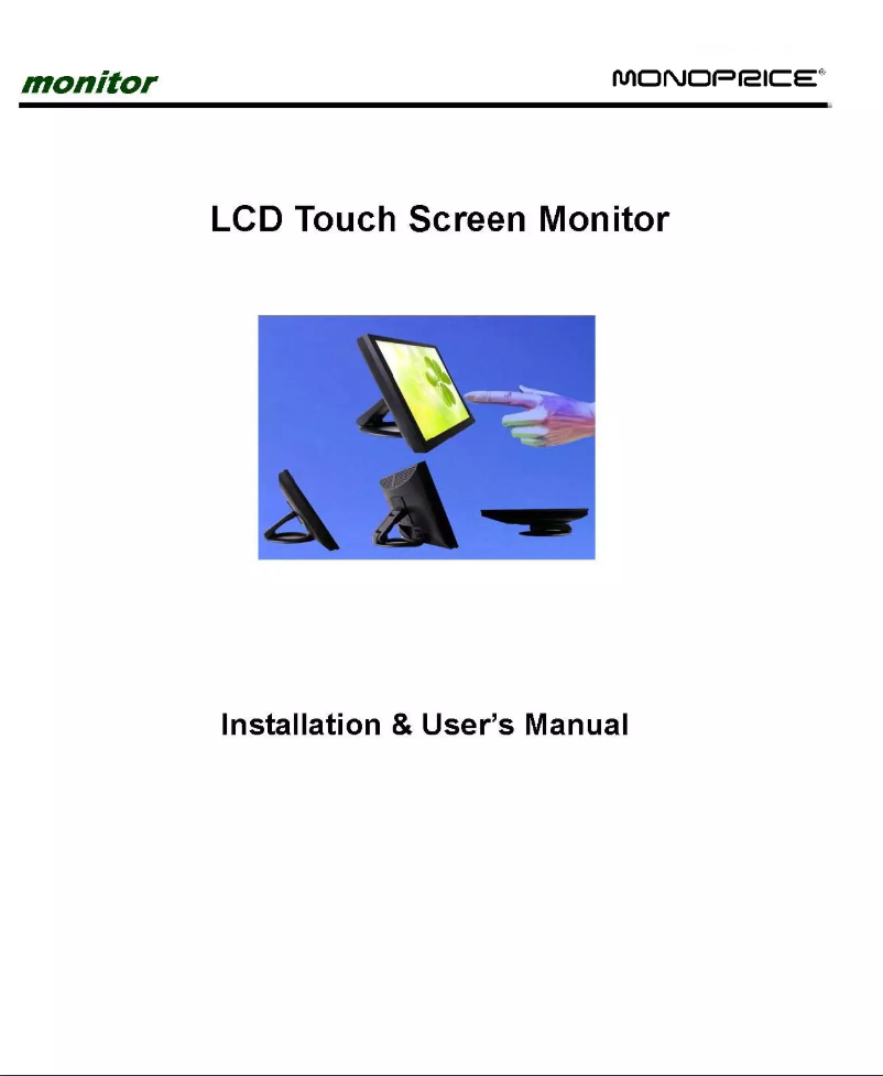 Página 1 del manual Manual de usuario Monoprice 6958