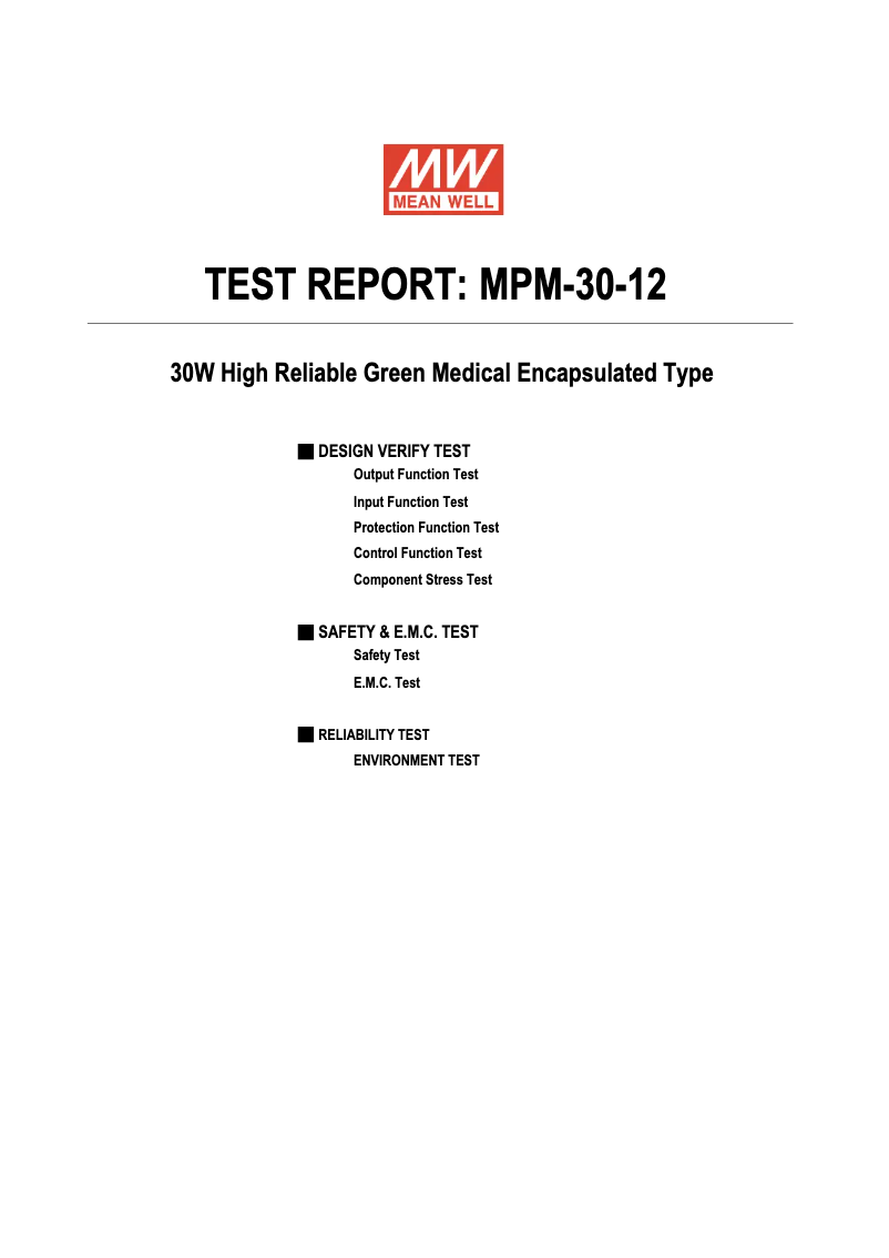 Image de la première page du manuel de l'appareil MPM-30-12