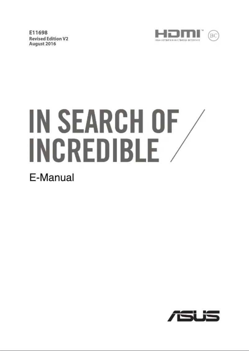 Page n°1 - Manuel utilisateur Asus X550VQ