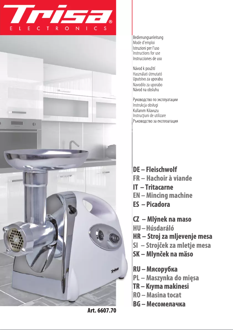 Page n°1 - Manuel utilisateur Trisa Power Grinder