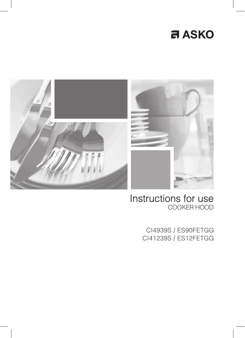 Page n°1 - Manuel utilisateur Asko CI41239S