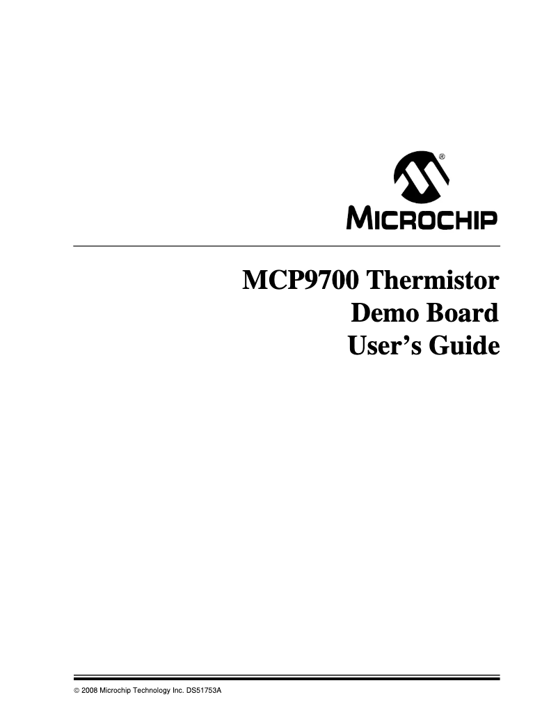 Page 1 de la notice Manuel utilisateur Microchip MCP9701A