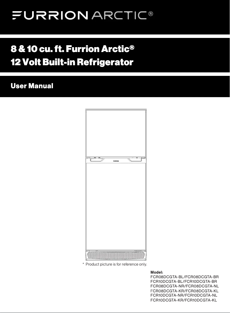 Page n°1 - Manuel utilisateur Furrion FCR08DCGTA-BR