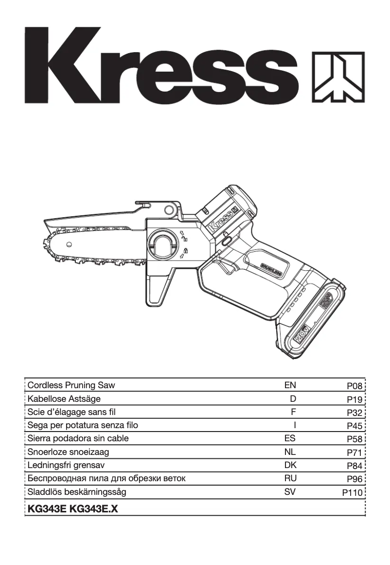 Página 1 del manual Manual de usuario Kress KG343E.9