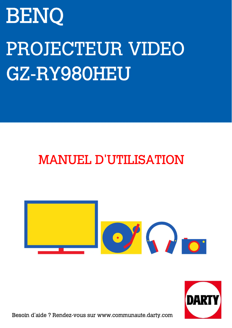 Page 1 de la notice Manuel utilisateur BenQ W2700